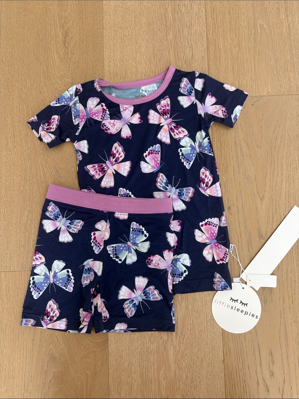NWT Little Sleepies two piece short sleeves shorts set